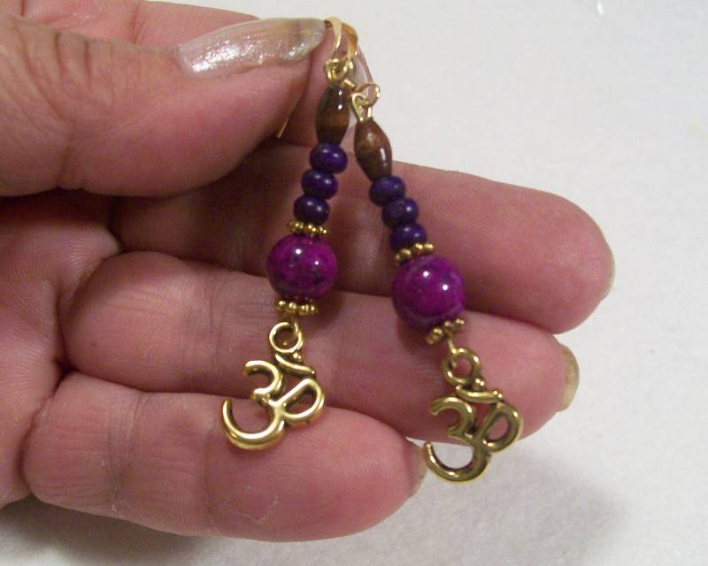 Om Ohrringe Namaste Passende Artikel Optionen Sets Immer Verfügbar Herz Und Save von rykasbeads