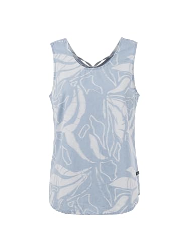 s'questo Blusentop ärmellos Fresh Denim, 42 Soquesto Kollektion Tropical Flowers von s`questo