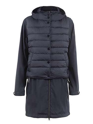 s'questo Damen Jacke Soquesto Softshell Parka und abnehmbare Steppweste squesto, Gr. 36, Blau von s`questo