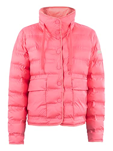 s'questo Damen Jacke Soquesto Übergangsjacke Steppjacke mit Taschen und Knöpfen gesteppt Frühjahr squesto, Gr. 44, Pink von s`questo