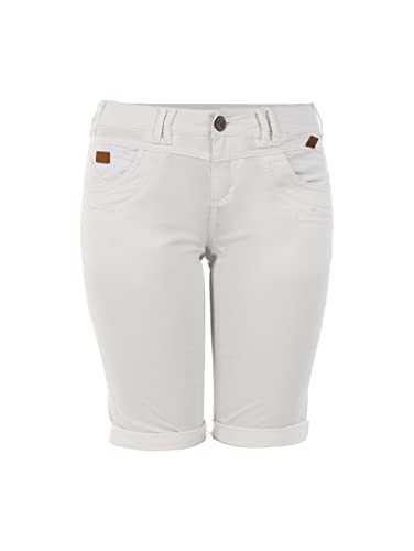 s'questo Damen Soquesto Bermudashorts Sommerhose Knielange Shorts für den Sommer squesto, Gr.40, Weiß von s`questo