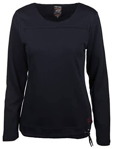 s'questo Damen Sweater Einfarbig, Gr. 34, Blau von s`questo