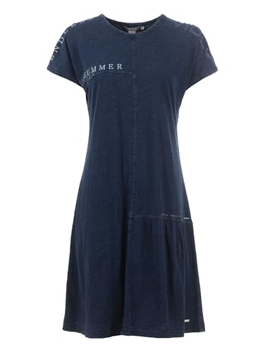 s'questo Kleid kurz, Wirk Indigo, 38 Soquesto Kollektion Tropical Flowers von s`questo