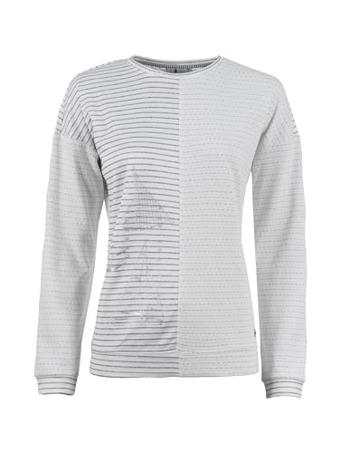 s'questo Leichtsweat gestreift, maritimes Motiv, Jacquard-Stoff Offwhite 36 Soquesto Damen von s`questo