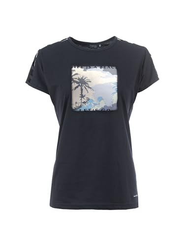 s'questo Shirt 1/2 Navy, 42 Soquesto Kollektion Tropical Flowers von s`questo