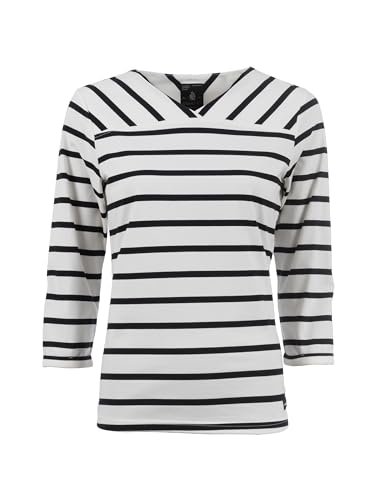 s'questo Shirt 3/4 Shirt, 3/4 Armlänge, leicht, gestreift Offwhite 42 Soquesto Damen von s`questo