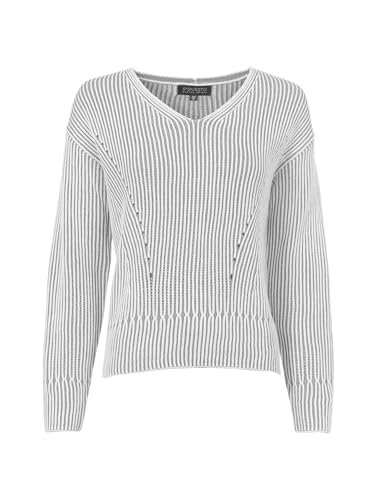 s'questo Strick 1/1 Light Grey Melange, 36 Soquesto Kollektion Autumn Flowers von s`questo