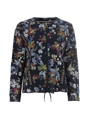 s'questo Sweatjacke Navy, 38 Soquesto Kollektion Autumn Flowers von s`questo