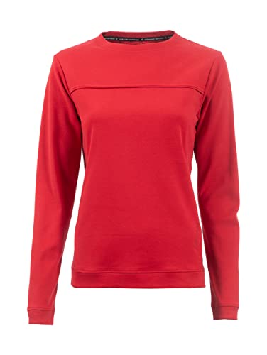 s'questo Sweatshirt Damen Soquesto Pulli Langarm Rundhals Pullover Sweater squesto, Gr.44, Rot von s`questo