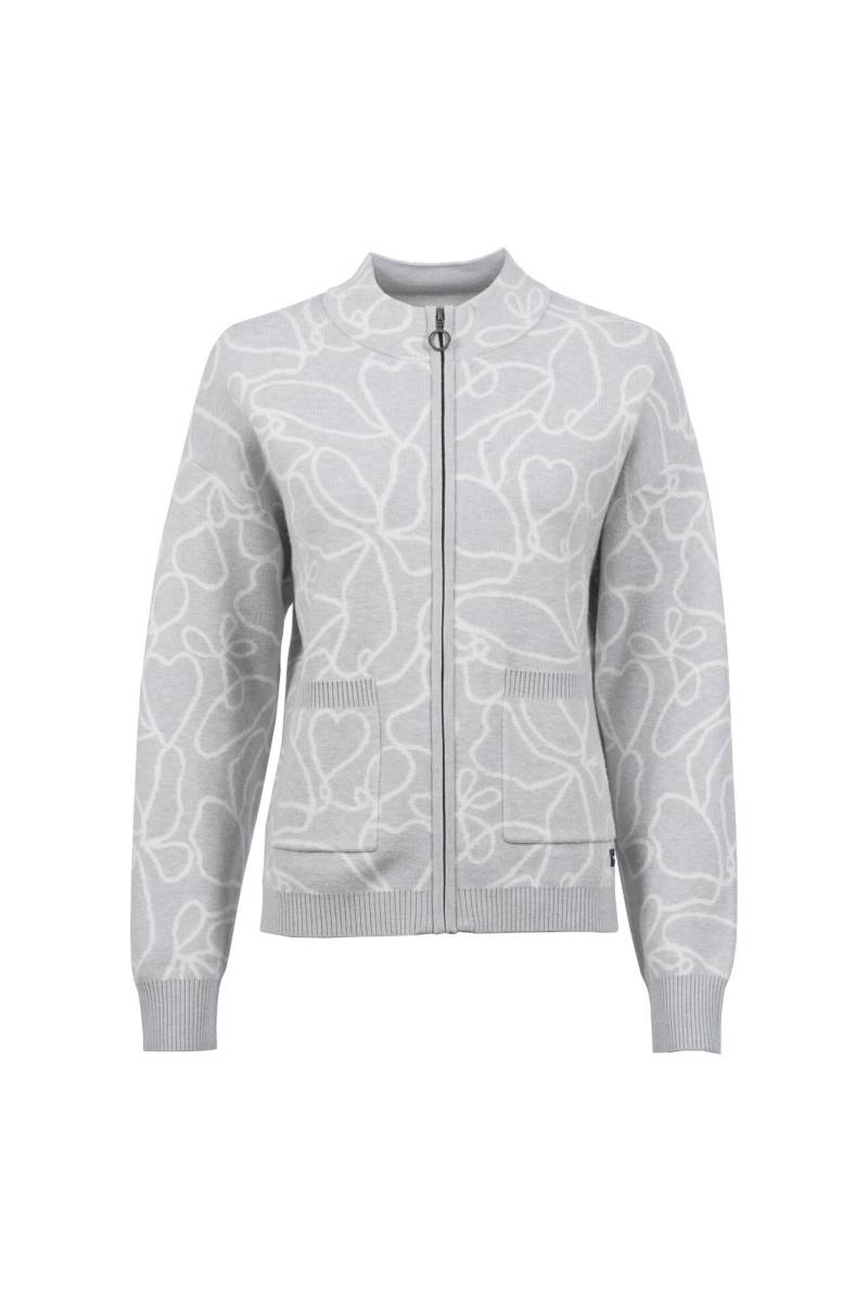 squesto - Strickjacke chrome grey melange - Gr. - 44 von s'questo