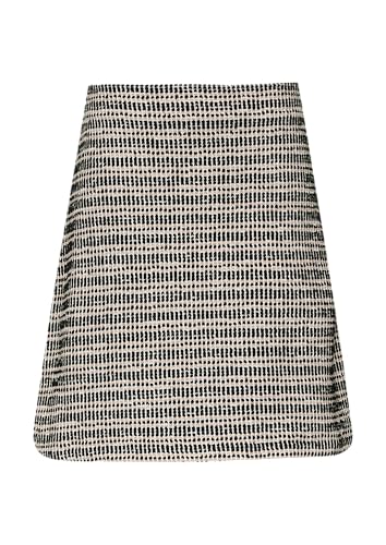 Kurzer Bouclé-Rock mit seitlichem Reißverschluss schwarz 44 von s.Oliver BLACK LABEL