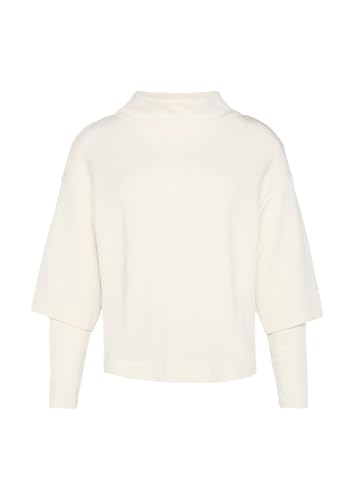 Loose Sweatshirt aus Scuba mit überschnittenen Schultern Ecru 40 von s.Oliver BLACK LABEL