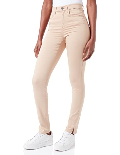 Q/S designed by - s.Oliver Women's Hose lang Sienna Slim FIT, beige (8403), 46 REG von s.Oliver BLACK LABEL