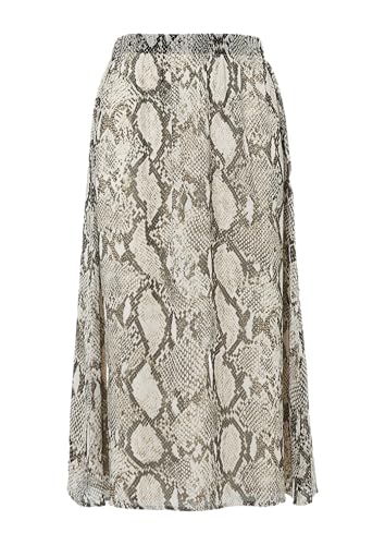 Rock mit Schlangen-Print und Viskosefutter helles beige 38 von s.Oliver BLACK LABEL