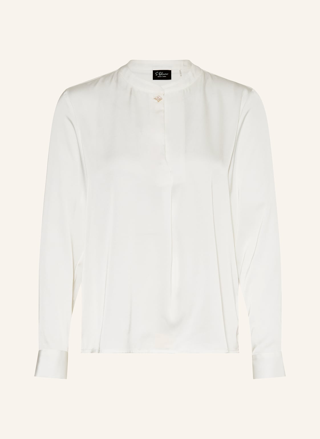 S.Oliver Black Label Blusenshirt Aus Satin weiss von s.Oliver BLACK LABEL
