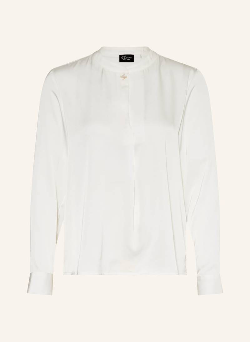S.Oliver Black Label Blusenshirt Aus Satin weiss von s.Oliver BLACK LABEL
