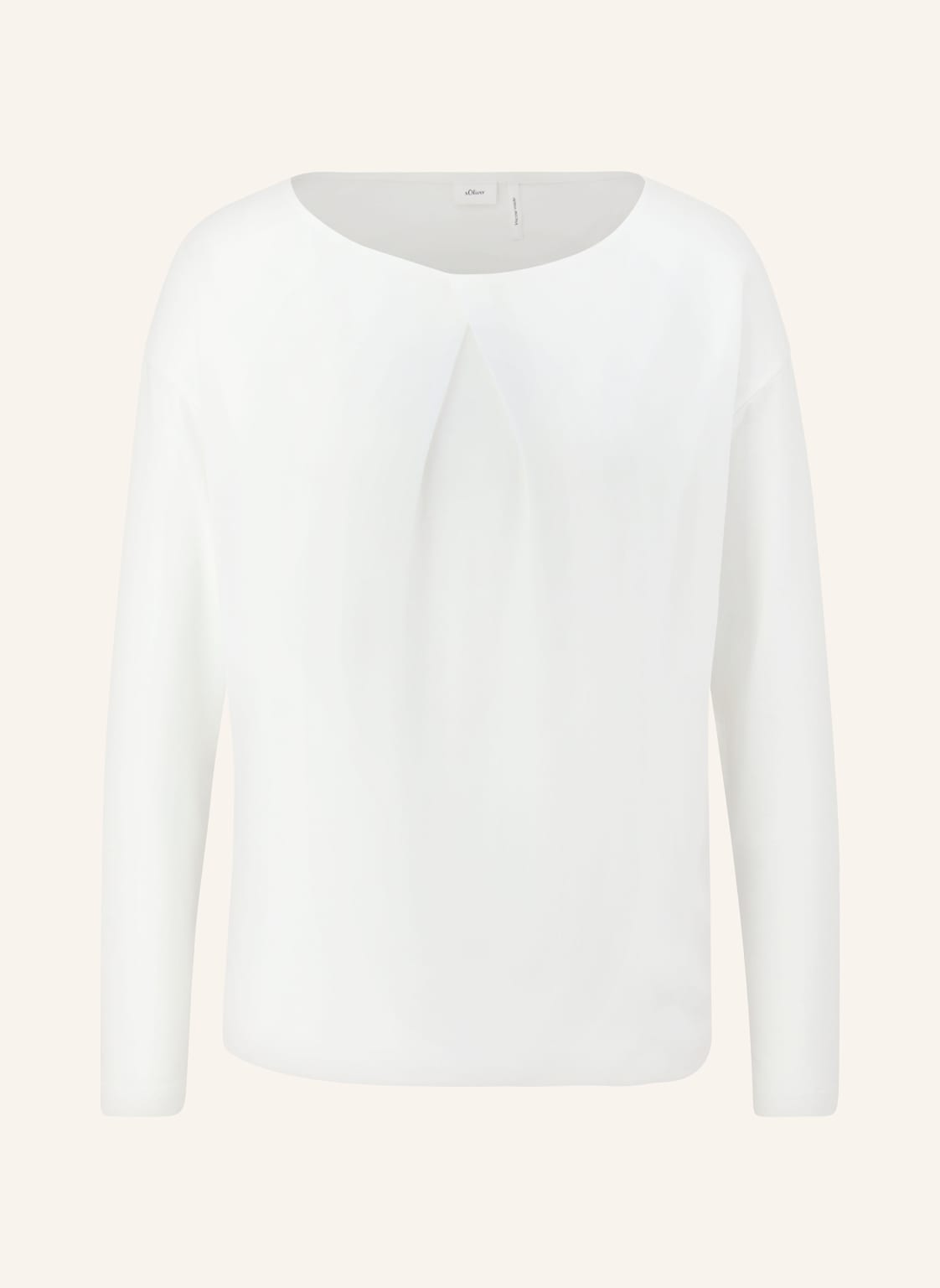 S.Oliver Black Label Blusenshirt Im Materialmix weiss von s.Oliver BLACK LABEL