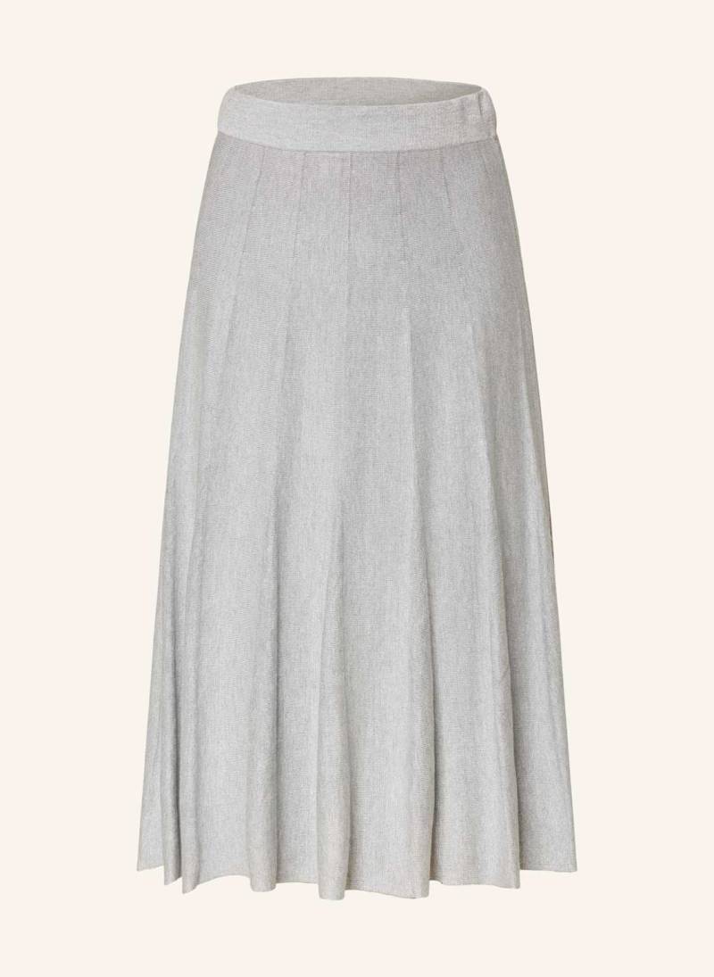 S.Oliver Black Label Faltenrock Mit Glitzergarn silber von s.Oliver BLACK LABEL