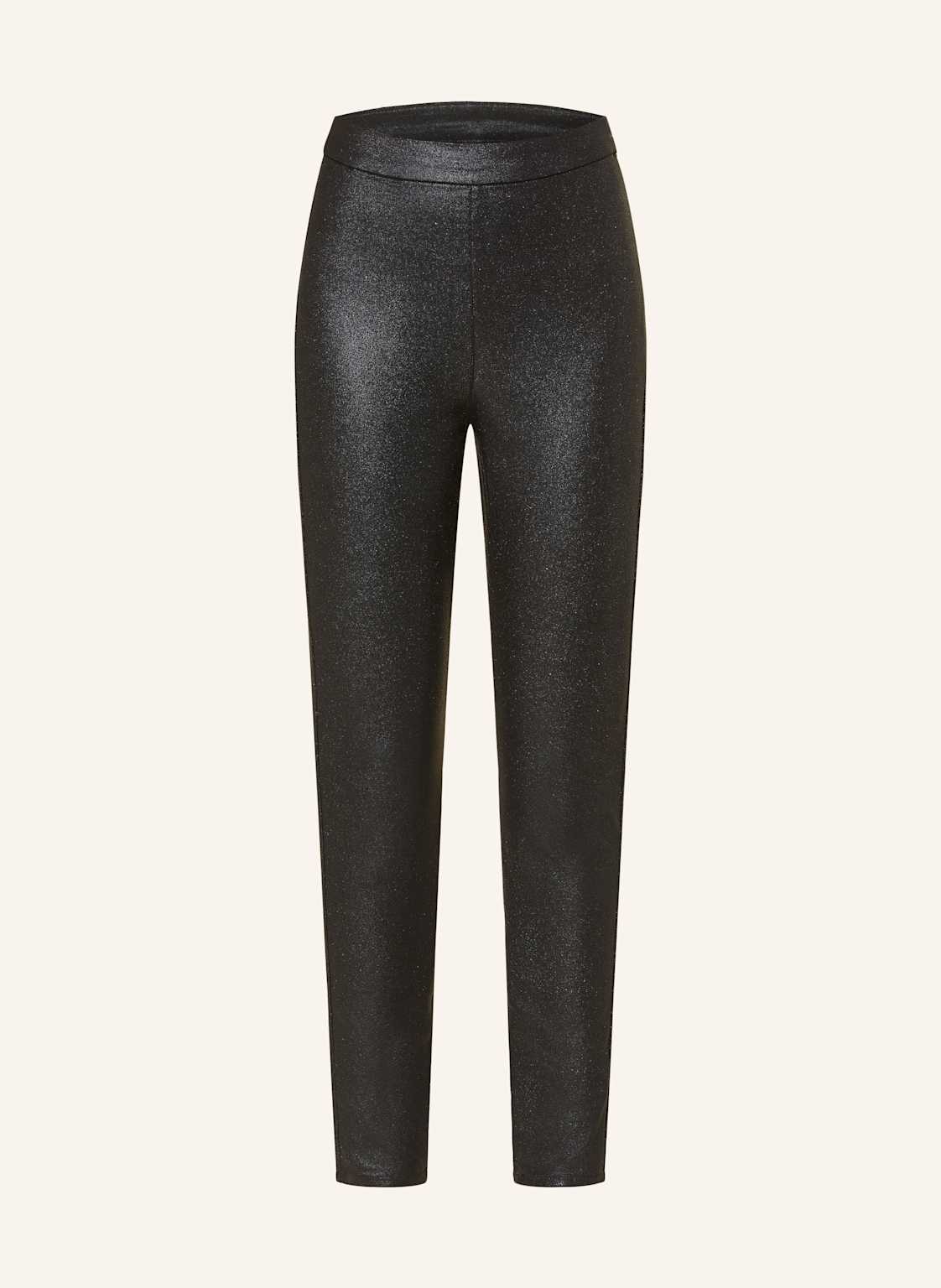 S.Oliver Black Label Leggings Mit Glitzergarn schwarz von s.Oliver BLACK LABEL