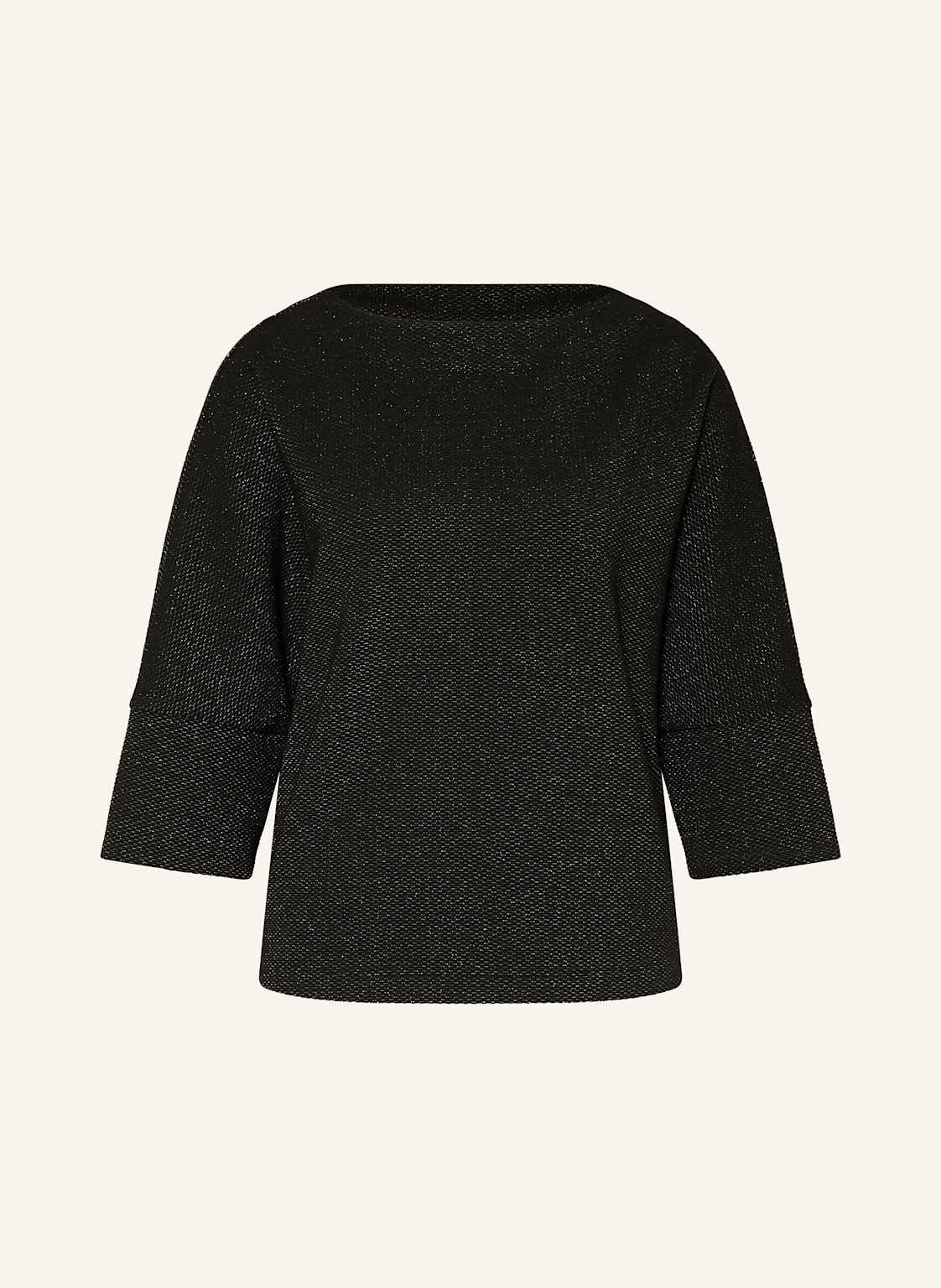 S.Oliver Black Label Pullover Mit 3/4-Arm Und Glitzergarn schwarz von s.Oliver BLACK LABEL