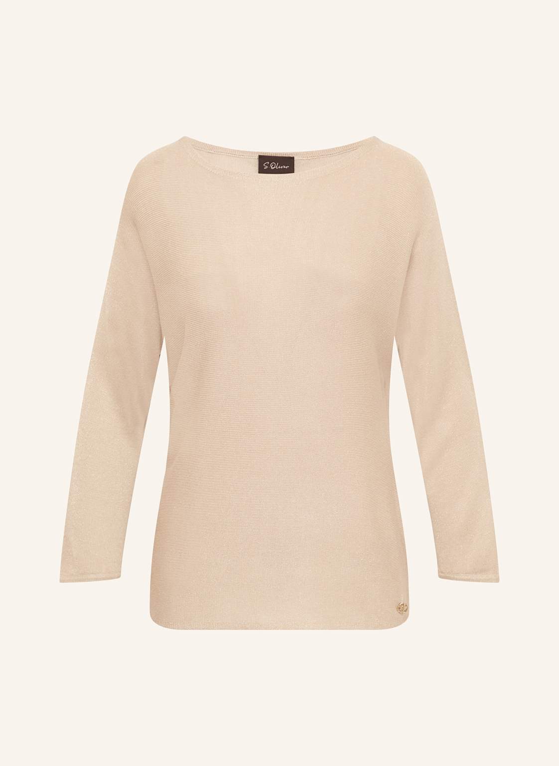 S.Oliver Black Label Pullover Mit Glitzergarn beige S.Oliver Black Label Pullover Mit Glitzergarn beige von s.Oliver BLACK LABEL