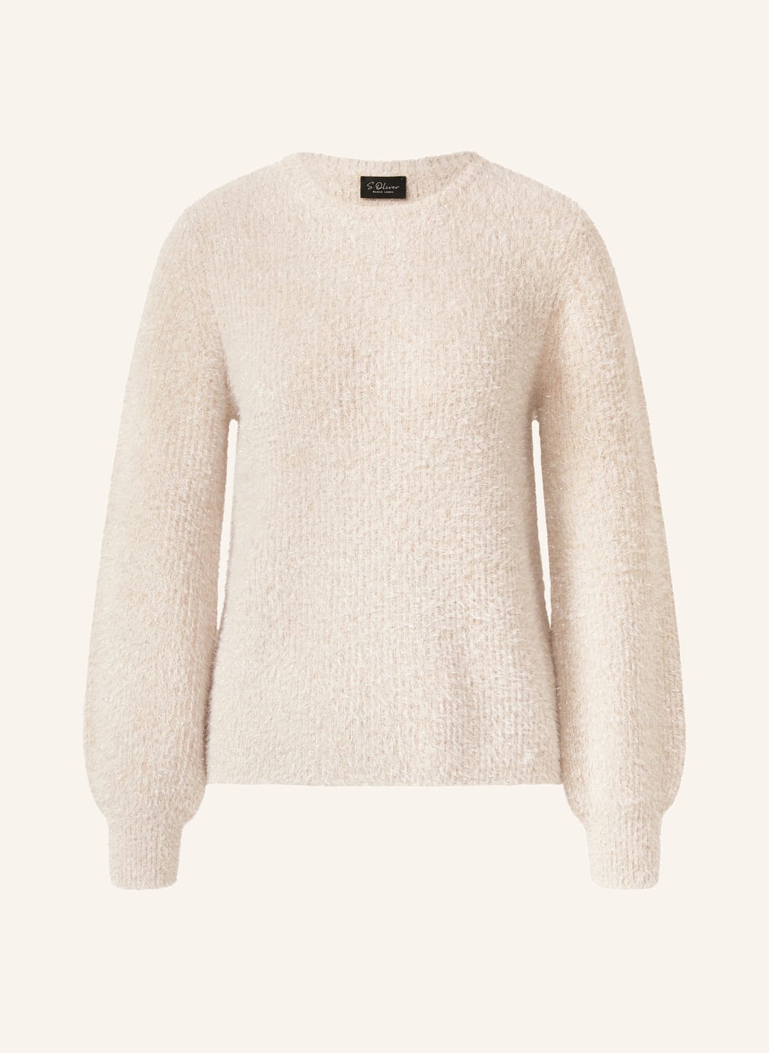 S.Oliver Black Label Pullover Mit Glitzergarn beige von s.Oliver BLACK LABEL