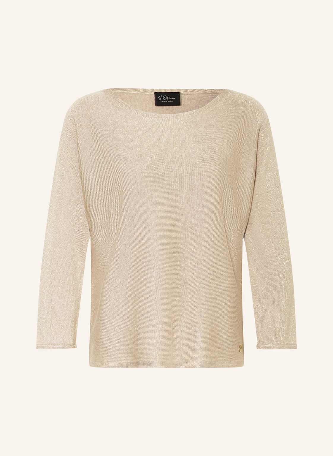 S.Oliver Black Label Pullover Mit Glitzergarn gold von s.Oliver BLACK LABEL