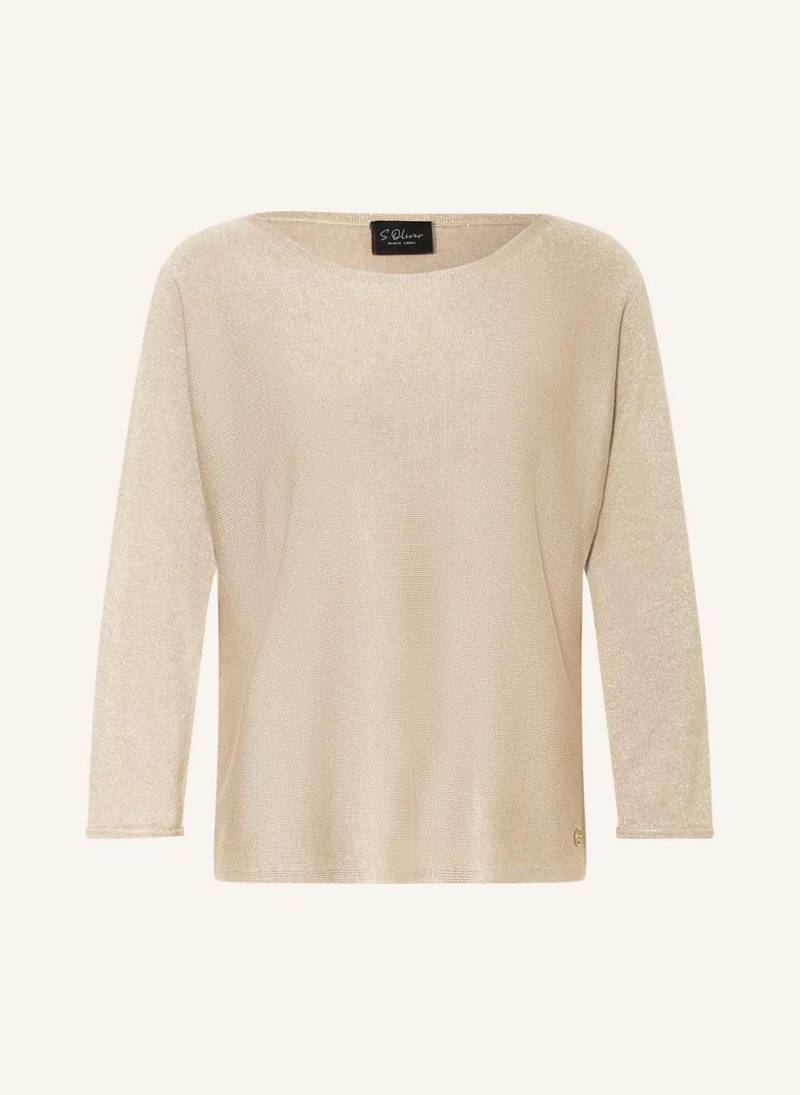 S.Oliver Black Label Pullover Mit Glitzergarn gold von s.Oliver BLACK LABEL