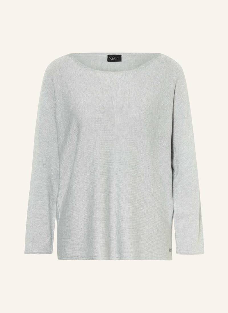 S.Oliver Black Label Pullover Mit Glitzergarn silber von s.Oliver BLACK LABEL