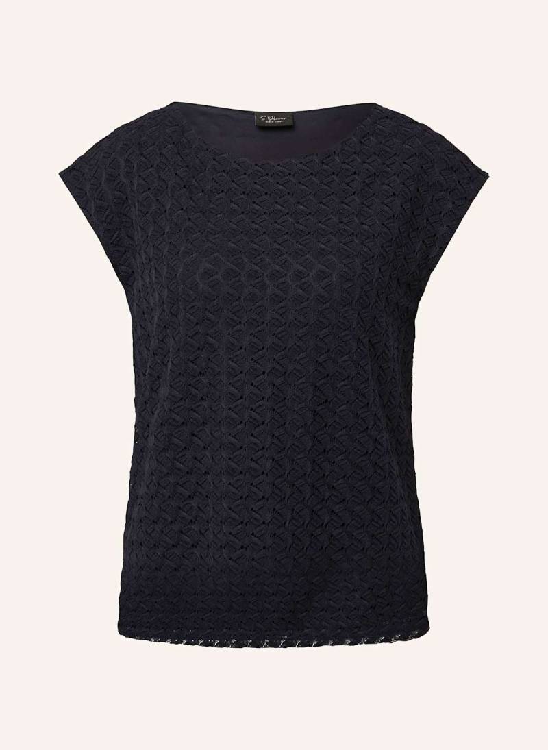 S.Oliver Black Label Spitzentop blau S.Oliver Black Label Spitzentop blau von s.Oliver BLACK LABEL