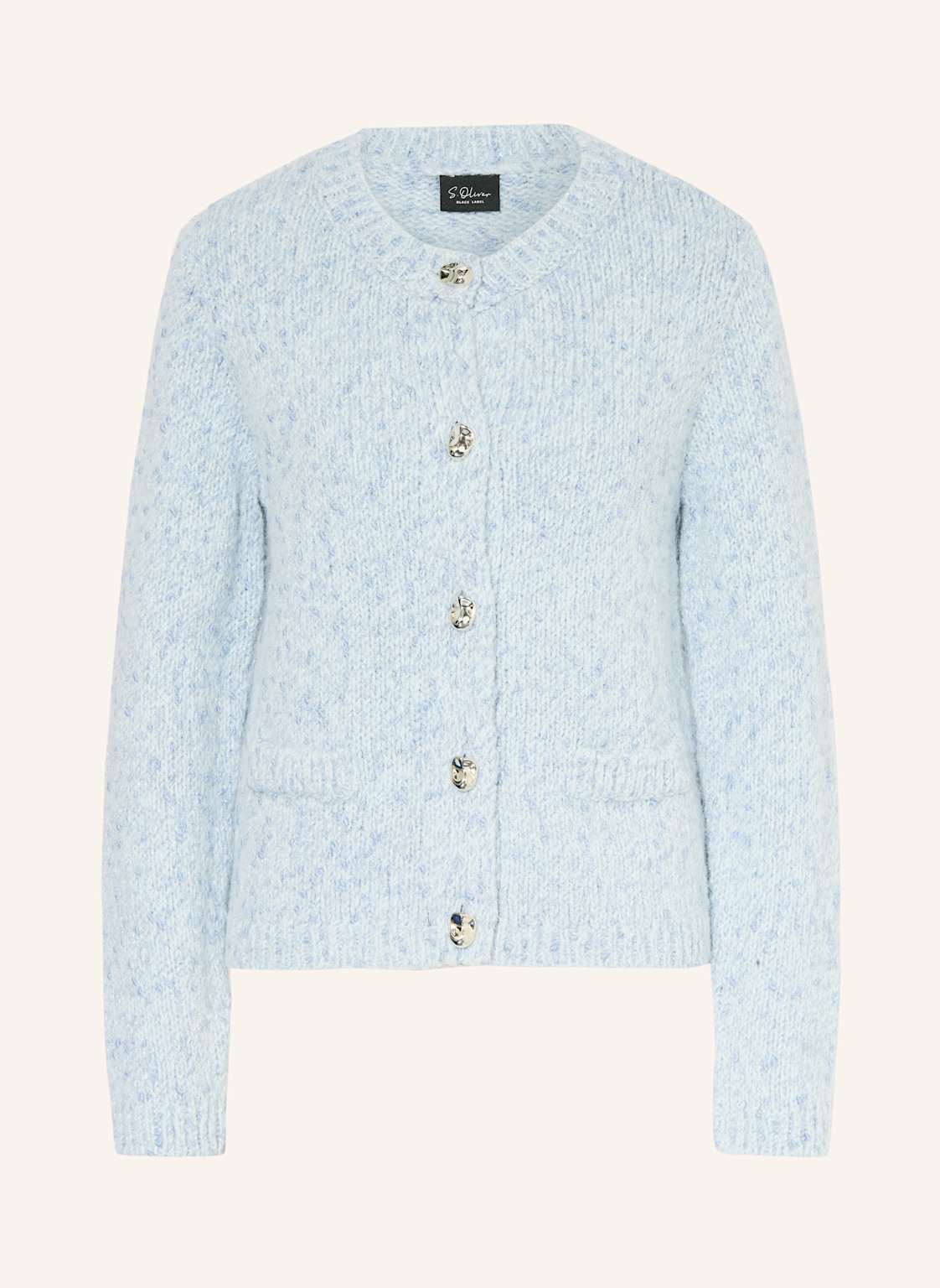 S.Oliver Black Label Strickjacke Mit Glitzergarn blau von s.Oliver BLACK LABEL