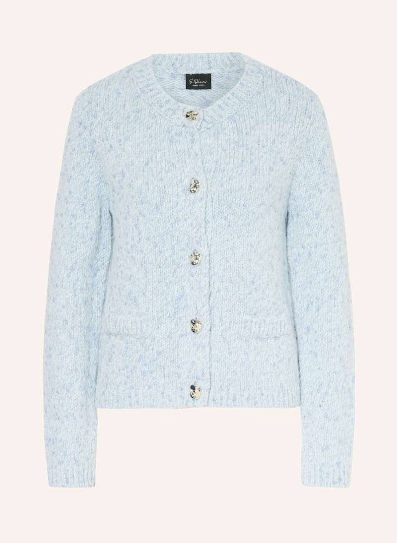 S.Oliver Black Label Strickjacke Mit Glitzergarn blau von s.Oliver BLACK LABEL