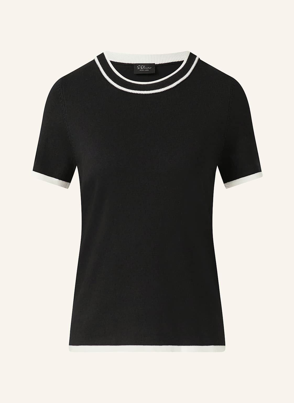 S.Oliver Black Label Strickshirt schwarz von s.Oliver BLACK LABEL