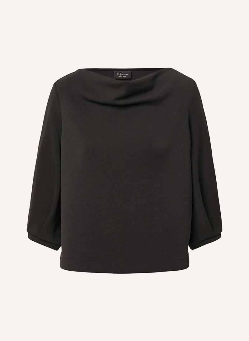 S.Oliver Black Label Sweatshirt schwarz von s.Oliver BLACK LABEL