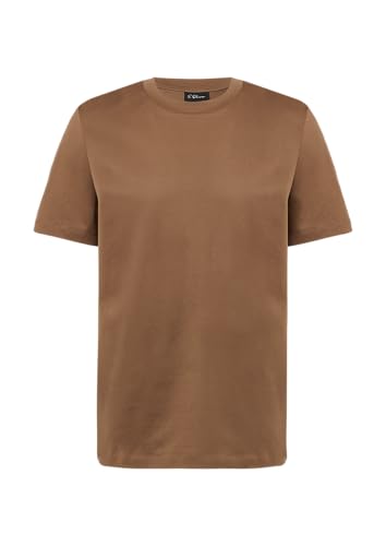 T-Shirt mit Crew Neck aus mercerisiertem Baumwolljersey Sandstein L von s.Oliver BLACK LABEL