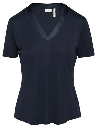 T-Shirt mit Satinausschnitt von s.Oliver BLACK LABEL