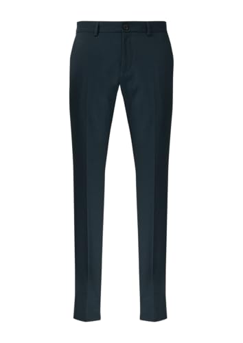 s.O Pure: Anzughose im Slim Fit aus meliertem Stretch-Twill Petrol 102 von s.Oliver BLACK LABEL