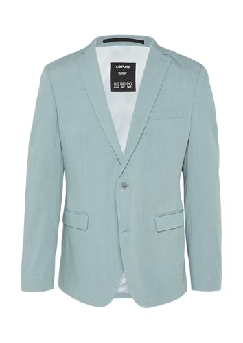 s.O Pure: Meliertes Sakko aus Stretch-Twill im Slim Fit türkisblau 98 von s.Oliver BLACK LABEL