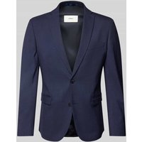 s.Oliver BLACK LABEL 2-Knopf-Sakko mit Reverskragen Modell 'Pure' in Blau, Größe 54 von s.Oliver BLACK LABEL