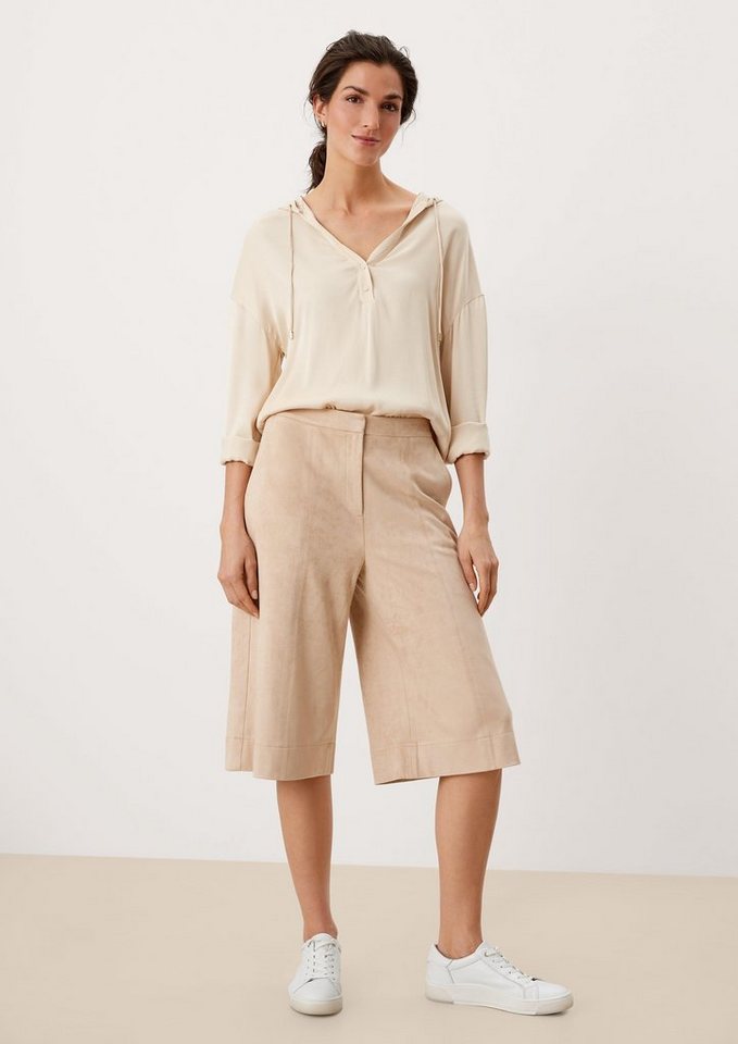 s.Oliver BLACK LABEL 3/4-Hose Culotte aus weichem Veloursimitat Ziernaht von s.Oliver BLACK LABEL