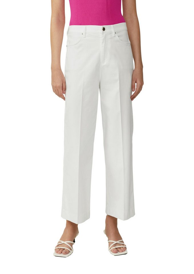 s.Oliver BLACK LABEL 7/8-Jeans mit geradem Bein und Buntfalte von s.Oliver BLACK LABEL