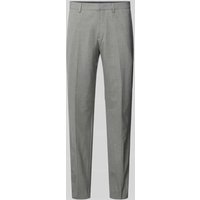 s.Oliver BLACK LABEL Slim Fit Anzughose mit Hahnentritt-Muster Modell 's.O ULTIMATE' in Hellgrau, Größe 44 von s.Oliver BLACK LABEL