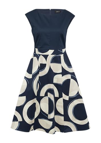 s.Oliver BLACK LABEL Ausgestelltes Etuikleid aus Baumwollmix Navy 34 von s.Oliver BLACK LABEL