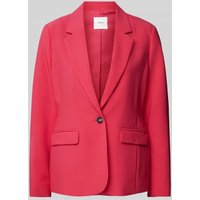 s.Oliver BLACK LABEL Blazer in unifarbenem Design in Pink, Größe 40 von s.Oliver BLACK LABEL