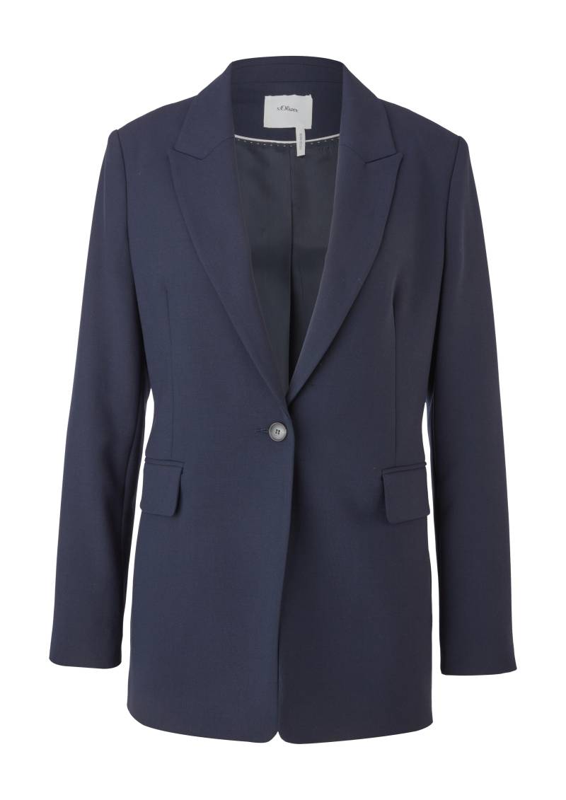 s.Oliver BLACK LABEL - Blazer langarm blau - Gr. - 34 von s.Oliver BLACK LABEL
