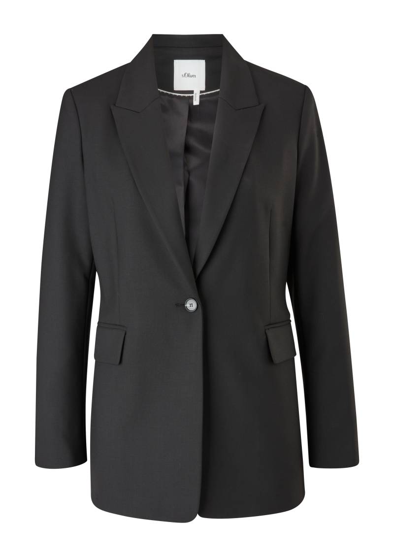 s.Oliver BLACK LABEL - Blazer langarm schwarz - Gr. - 34 von s.Oliver BLACK LABEL