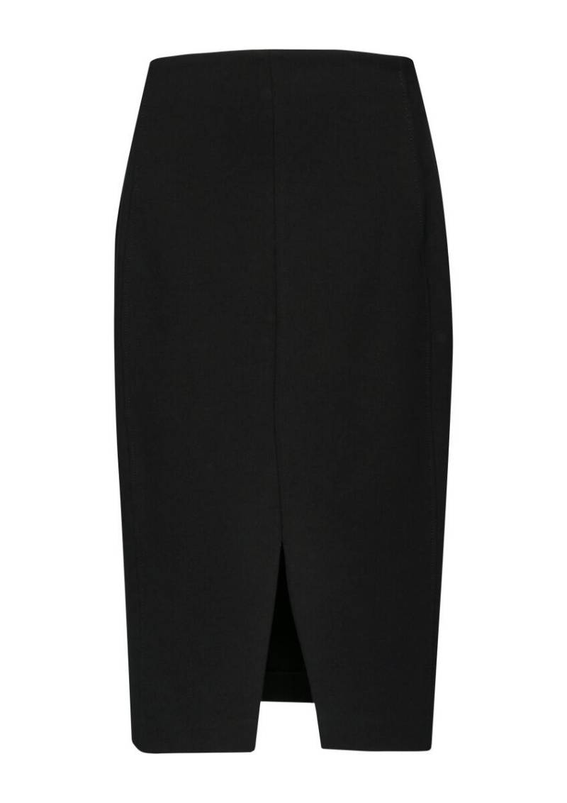 s.Oliver BLACK LABEL - Bleistiftrock aus Interlock schwarz - Gr. - 46 von s.Oliver BLACK LABEL