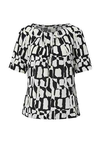 s.Oliver BLACK LABEL Gemusterte Bluse mit Falten-Details schwarz 34 von s.Oliver BLACK LABEL