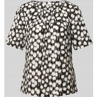 s.Oliver BLACK LABEL Bluse mit Allover-Print in Black, Größe 46 von s.Oliver BLACK LABEL