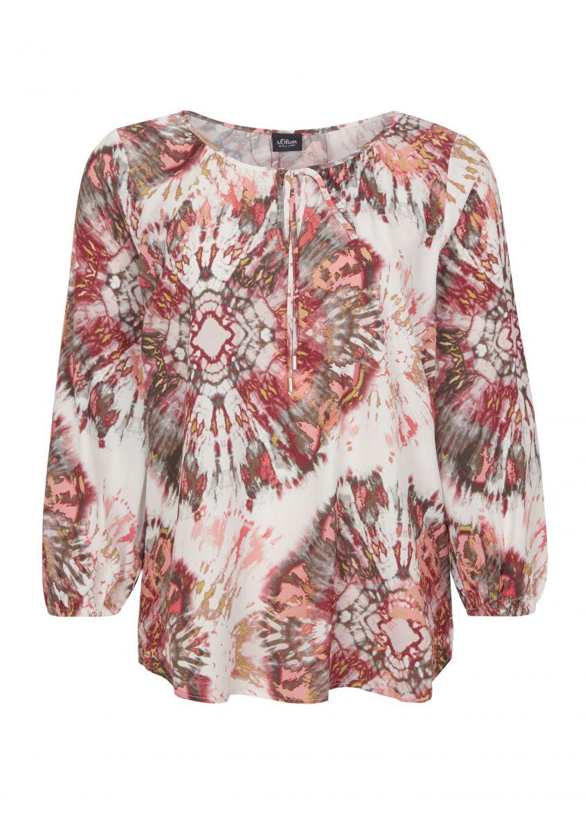 s.Oliver BLACK LABEL - Bluse pink/weiß - Gr. - 34 von s.Oliver BLACK LABEL